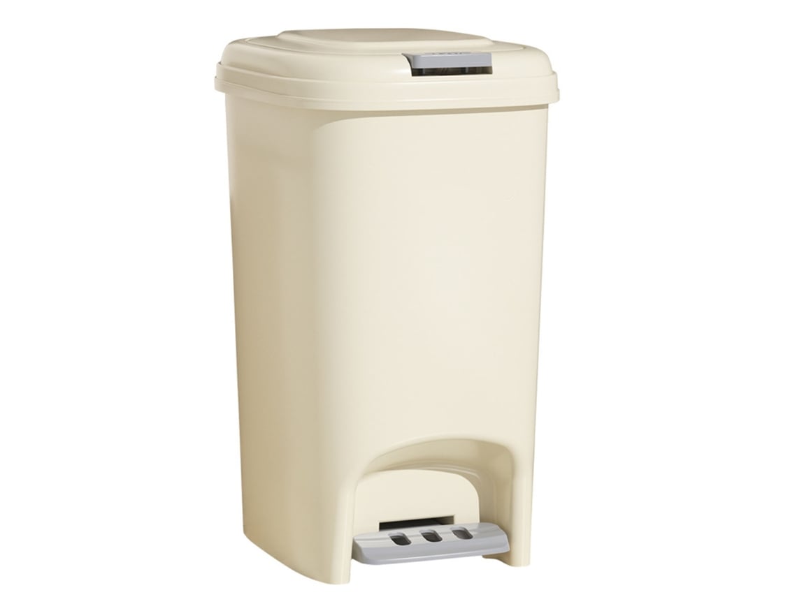 Papelera Foot Step de gran capacidad, versátil y elegante, con tapa, ideal para cocinas, salones y baños, tamaño S 8 l