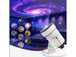 Projetor de Céu Estrelado com 28 Sons Relaxantes Integrados, Projeção de Nebulosas, para Quarto Ou Meditação. Branco CZHHMART