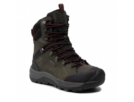 Botas KEEN Revel Iv High Polar Hombre (Negro - Cuero Natural -44,5)