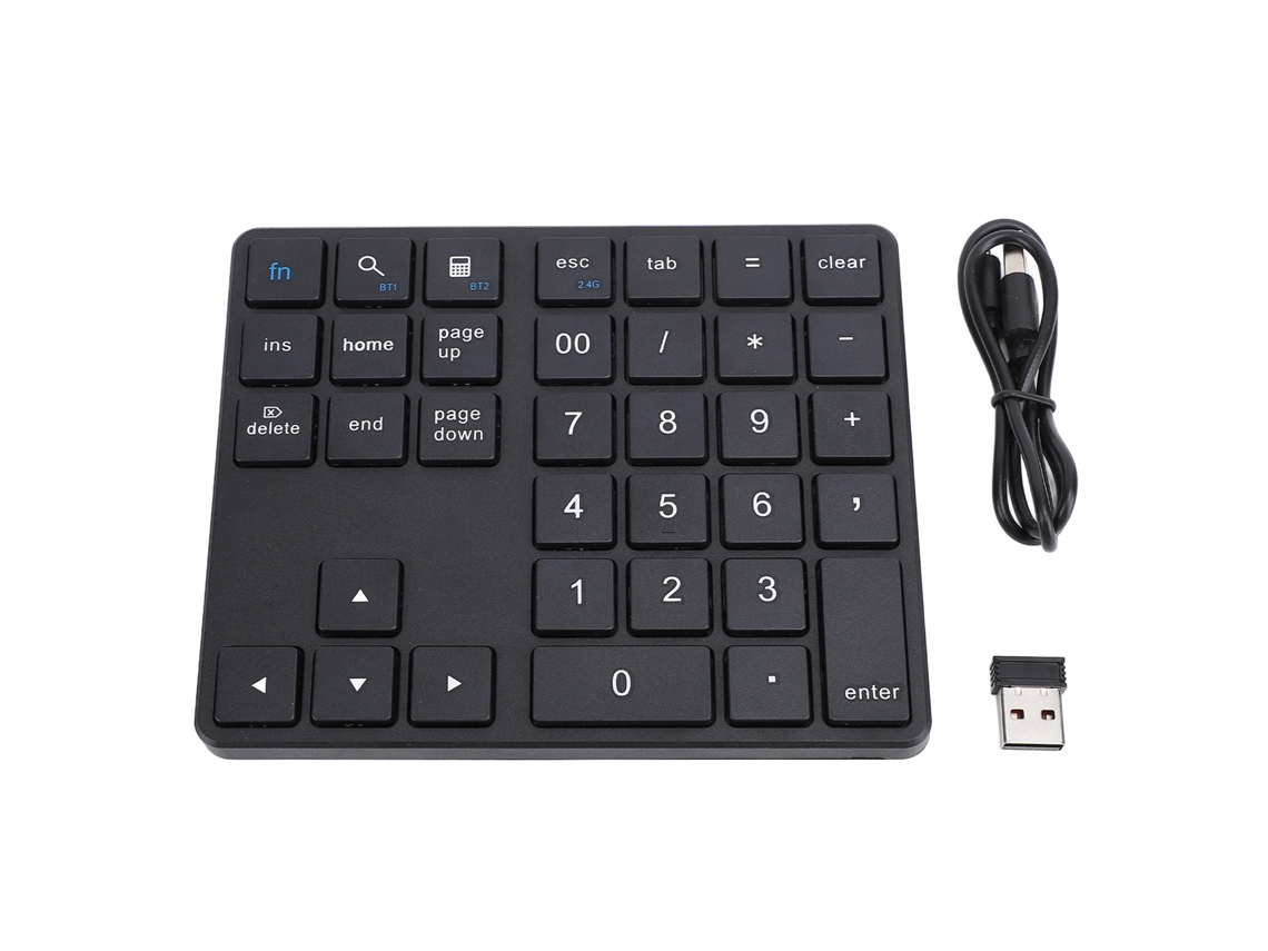 Teclado numérico inalámbrico con 35 teclas, Bluetooth, 2.4G