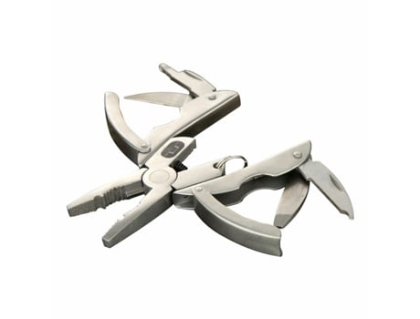 Navaja multiusos TRUE Scarab7 tu204k 7 en 1 Plateada