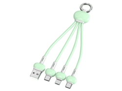 Cable De Datos Para Llavero Liquid Pebble 3 En 1, Cable De Carga Rápida Y Múltiple