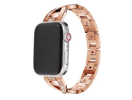 Correa Pulsera Acero Luxury para Apple Watch Series 6 40Mm Rosa Dorado