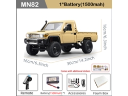 Coche RC retro Mn82pro LC79 a escala 1/12, tracción 4x4, motor 280, escala real, modelo de camión realista para coleccionar y conducir. Aeuzwr