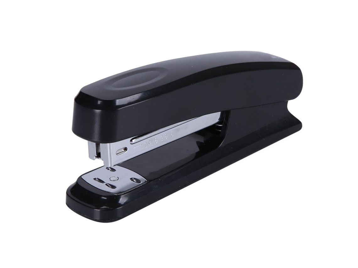 Grapadora clásica de metal para escritorio, resistente, grapa hasta 20 hojas