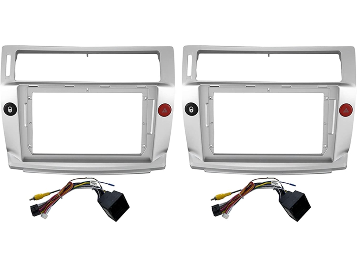 Juego De 2 Paneles Embellecedores Para Radio De Coche Estéreo Dvd Gps Para C-quarter C4 2004–2009