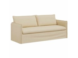 Sofá Relax - Sofá color crema 196 x 82 x 85 cm Tela HARLANV1