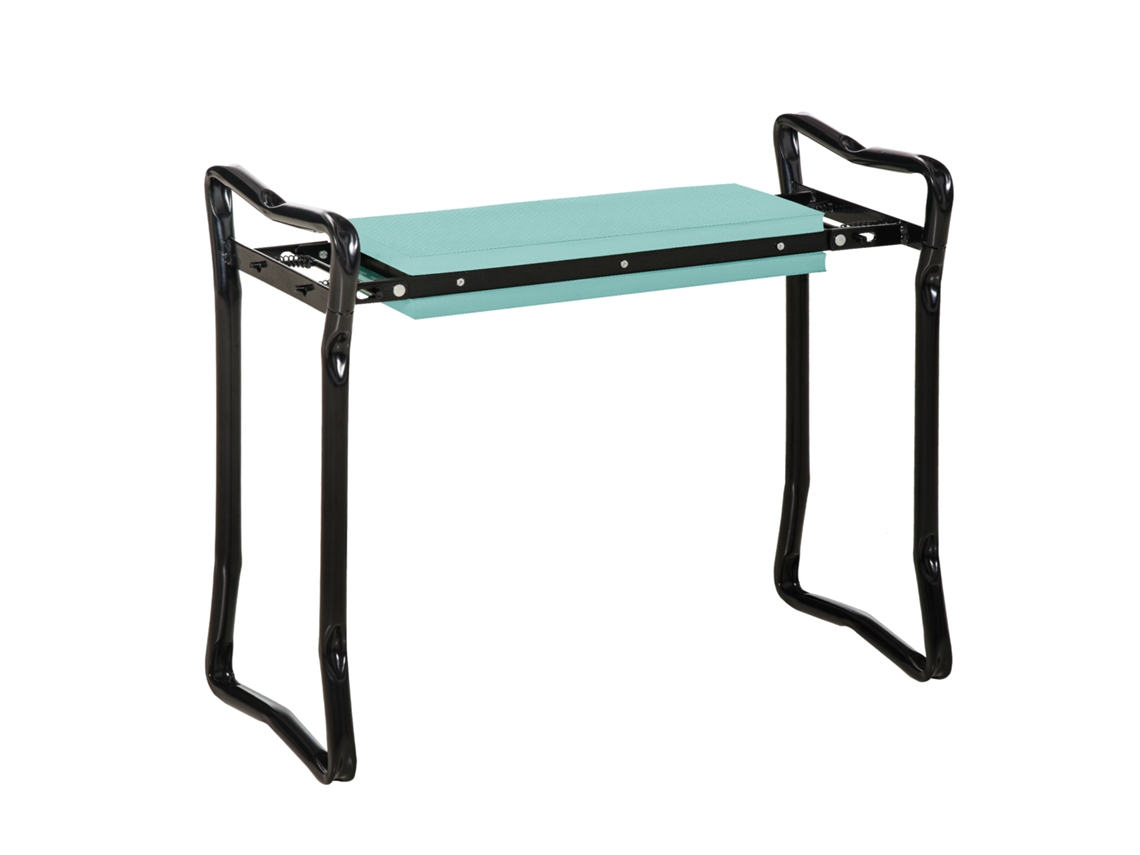 Taburete Plegable Para Rodillas, Eva, Acero Verde, 58x28x49cm, 150kg
