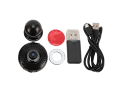 Cámara de seguridad inalámbrica 4K con detección de movimiento, pequeña y portátil para vigilancia.