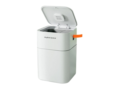 JOYBOS Papelera cubo de basura cuadrado 15 L Easy Pack con tapa - incluye 30 bolsas de basura