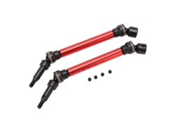 Eje De Transmisión Cvd Delantero Y Trasero Para Piezas De Mejora Del Coche Rc Arrma 1/8 Kraton 4s Rojo