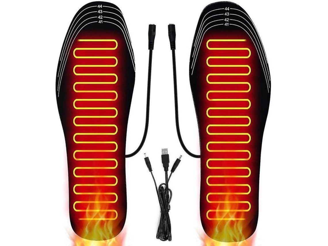 Dan26-plantillas Calientes Usb Para Zapatos Talla 8-12/41-46 Eva Lavable Ideal Para Deportes Al Aire Libre