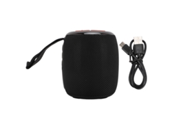 Caixa de Som Bluetooth Mali resistente à água, com efeitos de luz RGB, som surround, preta