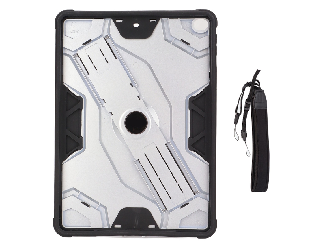 Capa Protetora Para Tablet Ios 9.7 2018/2017 Ultrafina Anti-queda Tpu Com Alça Ajustável Prata