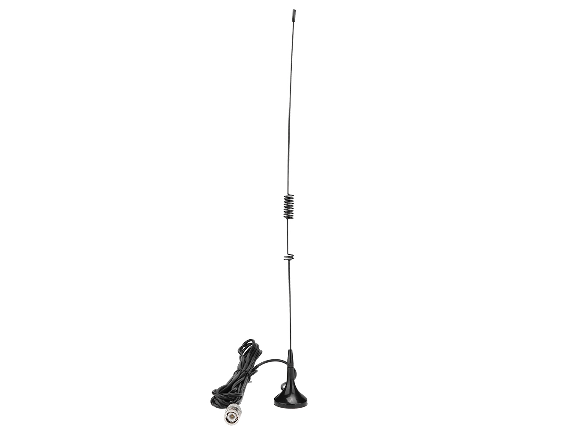 Antena De Doble Banda U+vhf Bnc Ut 106uv Para Icom, Yaesu, Kenwood Y Baofeng Con Base Magnética.