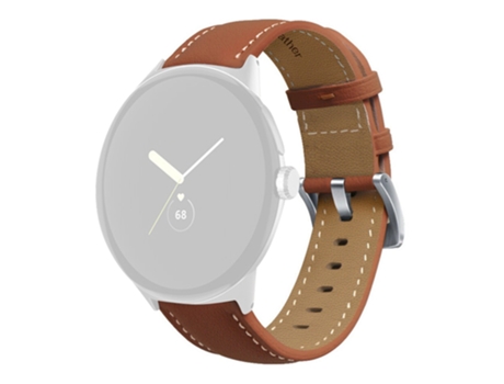 Correa de piel auténtica para Google Pixel Watch - castaño