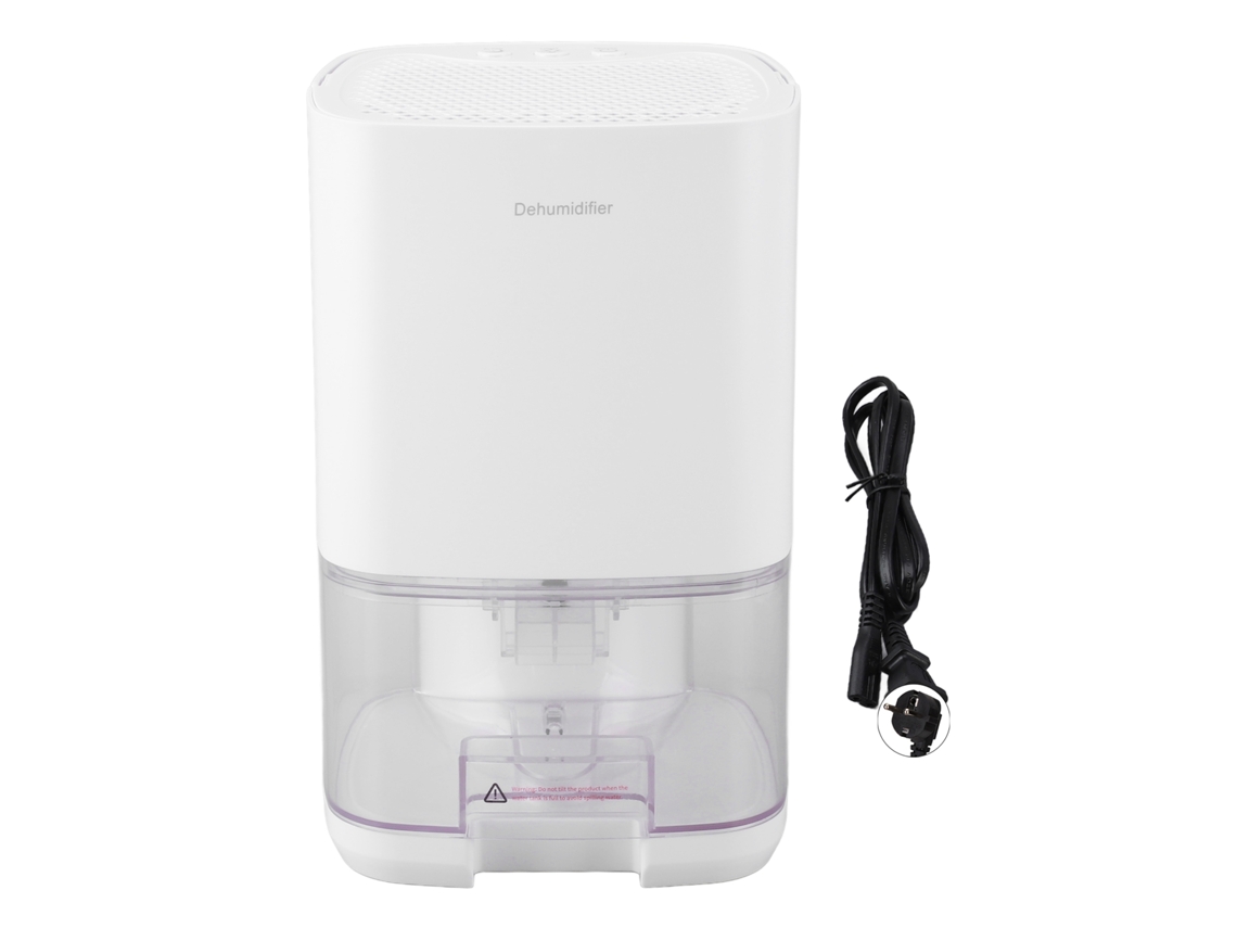 Deshumidificador De 350 Ml/día Con Depósito De 1 Litro, Luz Nocturna Y Funcionamiento Silencioso Para Dormitorios De Hasta 35 M². Enchufe Europeo De 100-240 V.