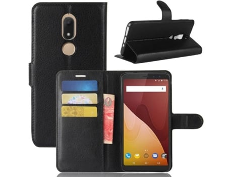 Carcassa Wiko View Prime Multi4you Libro Cartera Negro