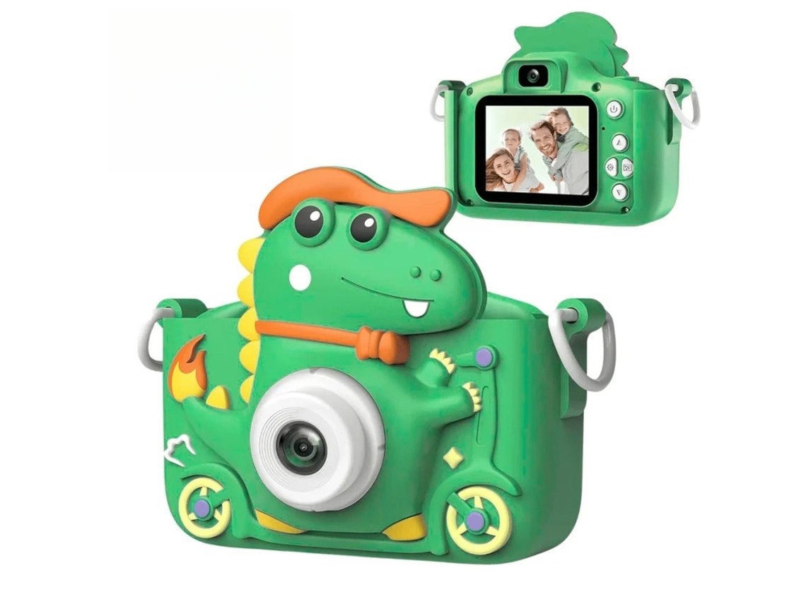 Minimáquina de fotografía infantil con dinosaurios Yizhood, cámara dual HD de 4800 W