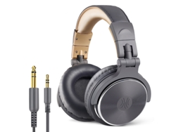 Auriculares circumaurales con cable para monitorización y mezcla de estudio de alta resolución, ideales para DJs.