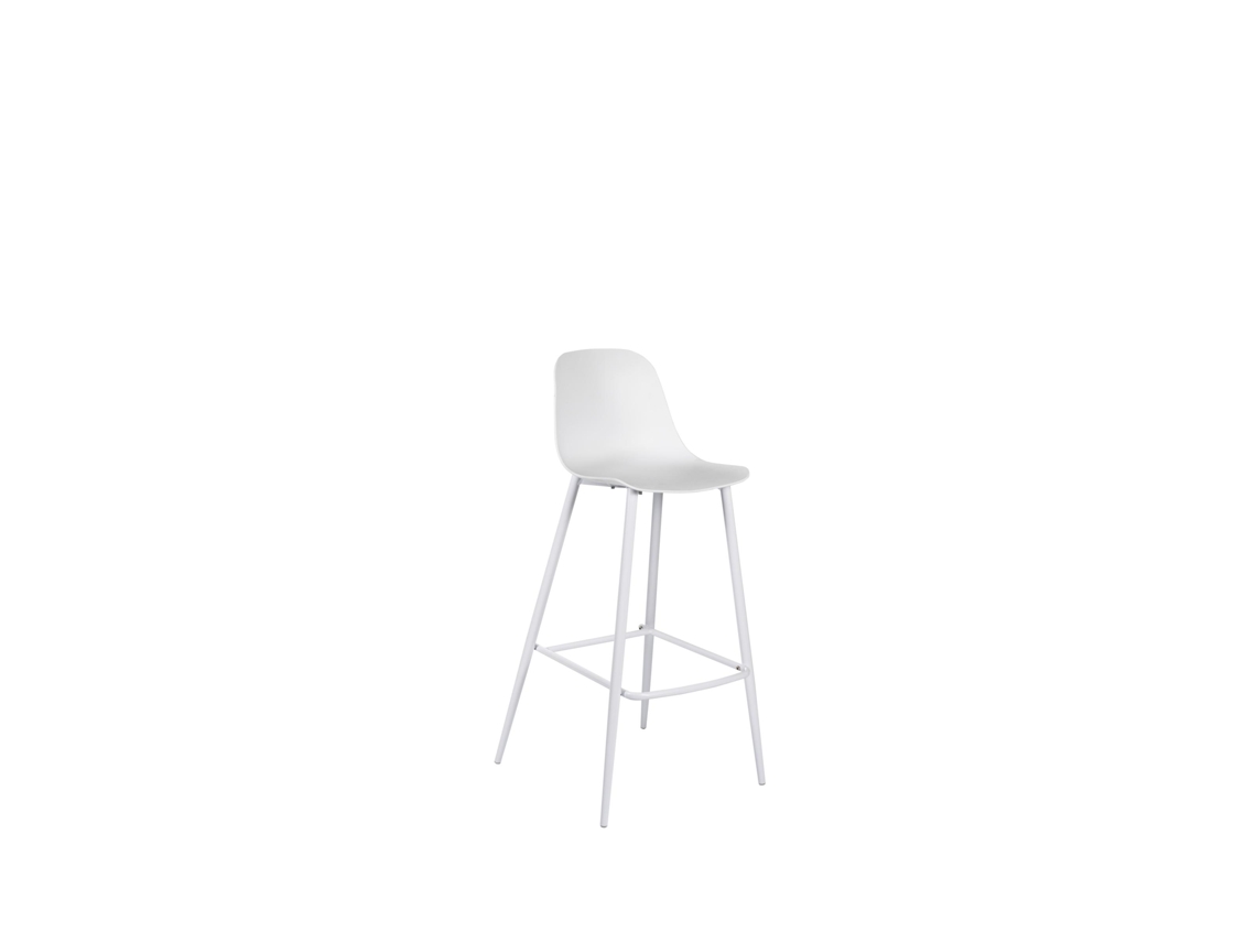 Taburete Frida en Polipropileno Blanco Juego de 2 Piezas STONES