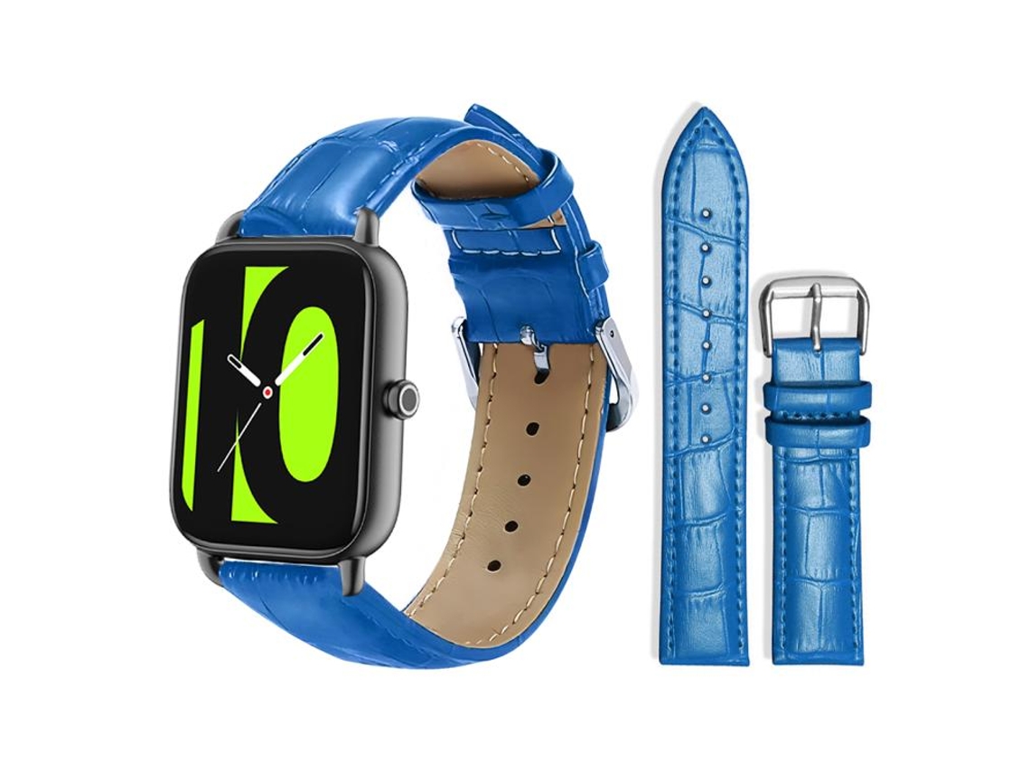 Pulsera para Xiaomi Haylou RS4 Plus LS11/LS12 - Piel - Hebilla - Textura de bambú