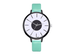 Reloj De Pulsera Analógico De Cuarzo Para Mujer Con Esfera Redonda Y Acabado En Color Crema Menta.