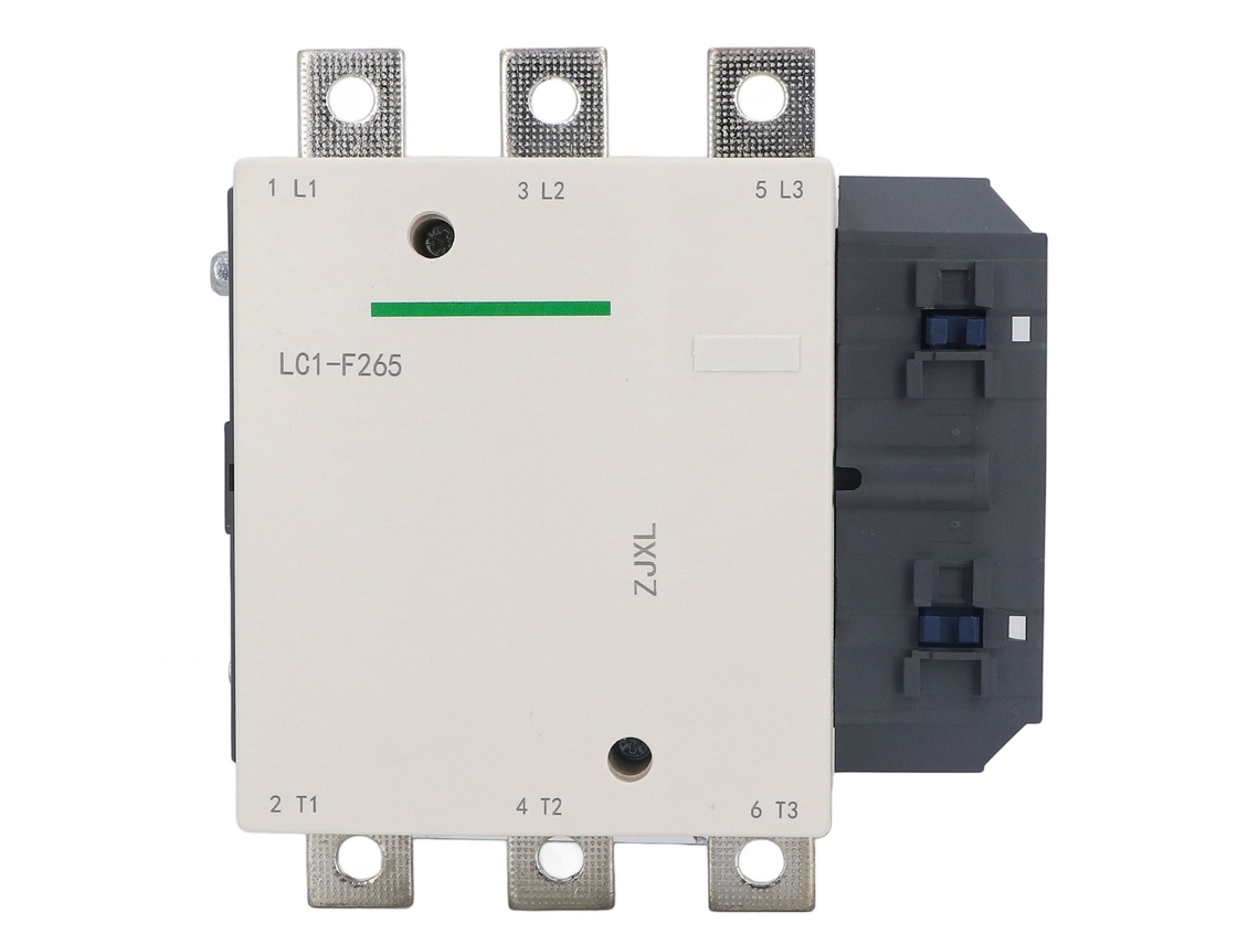Contactor de motor AC 265A, contactos de plata, alta capacidad de carga, alta conductividad eléctrica, interruptor industrial de 220V