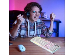 Teclado flotante para juegos con cable USB, ergonómico, táctil mecánico, impermeable, ultrafino y con retroiluminación LED para PC de escritorio. Ly Ebike