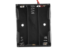 Portapilas Aa Con 3 Ranuras, Carcasa De Plástico Con Cable, 10 Unidades Para Juguetes Y Electrodomésticos.