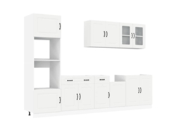 Conjunto 7 Mueble de cocina Kalmar blanco VIDAXL madera contrachapada