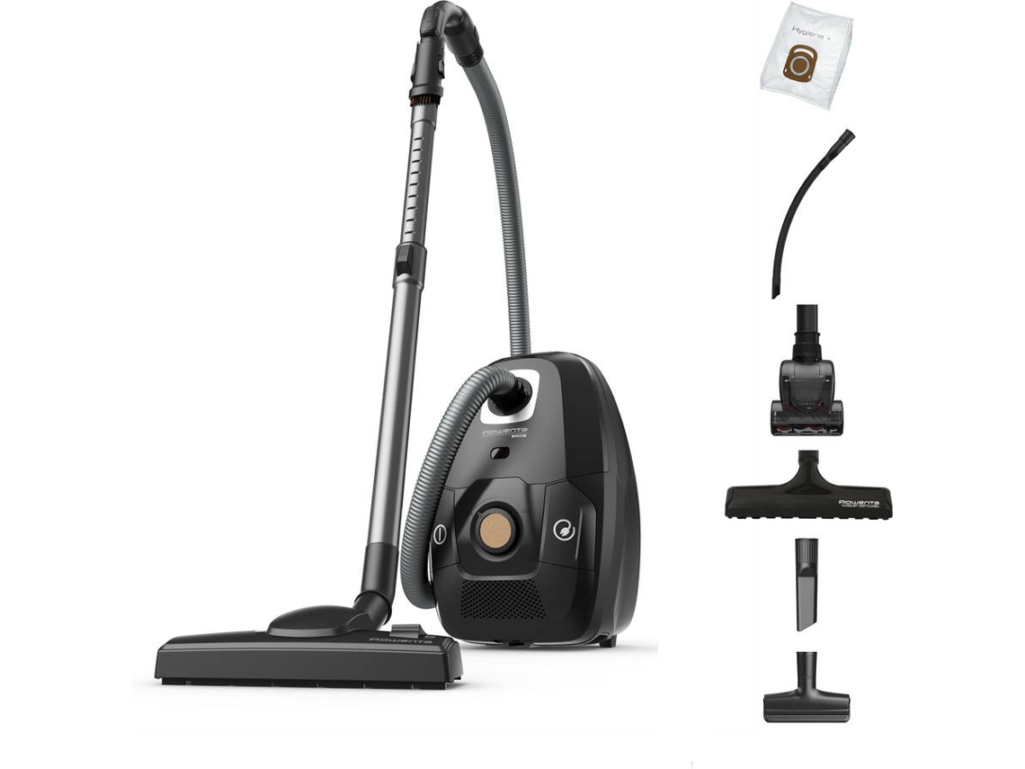 Aspiradora con Bolsa ROWENTA Green Force Effitech Total Clean RO6189EA (64 dB - Bolsa de Polvo 4.5 L)