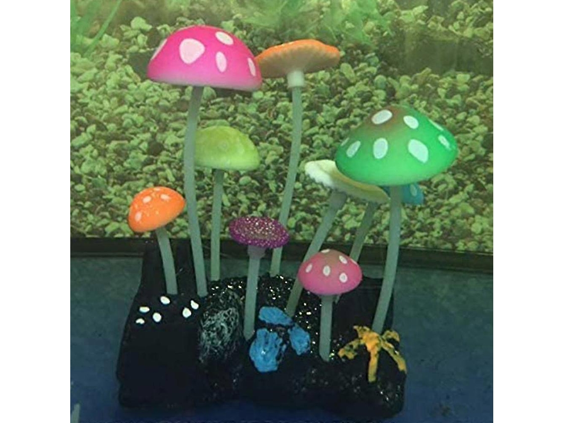 4 piezas de decoración de medusas luminosas compatibles con acuarios Rosewell