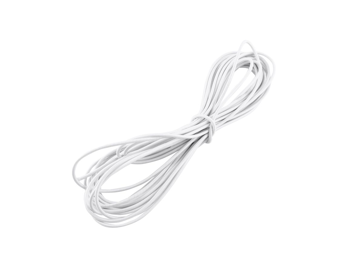 Cuerda Elástica Fuerte De 10 Metros Bungee Shock Cord Para Atar, Manualidades Y Fabricación De Joyería (blanca)