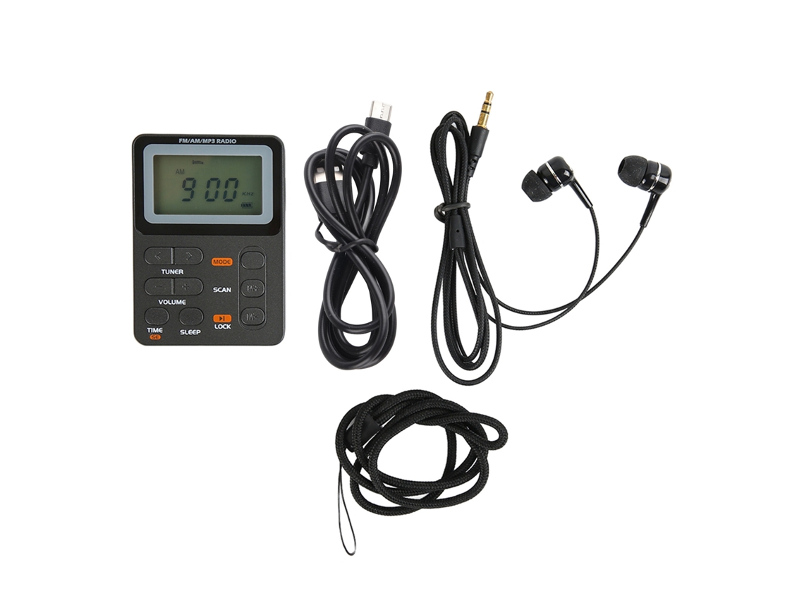 Radio Digital Portátil Am/fm De Bolsillo Con Sintonización Estéreo Para Actividades Al Aire Libre.