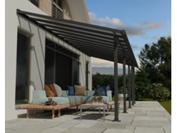 CANOPIA Pérgola Olympia Cobertor para Terraza de Aluminio 3X8,6 m Gris