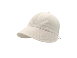 Sombrero De Sol De Algodón Para Mujer Con Ala Ancha Ajustable, Portátil, Ideal Para La Playa En Verano, Color Beige.