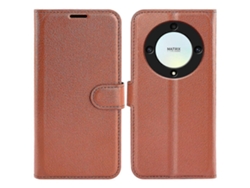 Funda De Cuero Con Soporte Y Textura Lichi Para Honor Magic 5 Lite 5g/x9a 5g, Protección Total