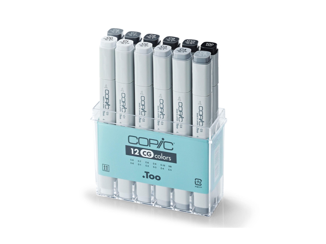 Caixa Copic Set Rotuladores A1 com 12Uds