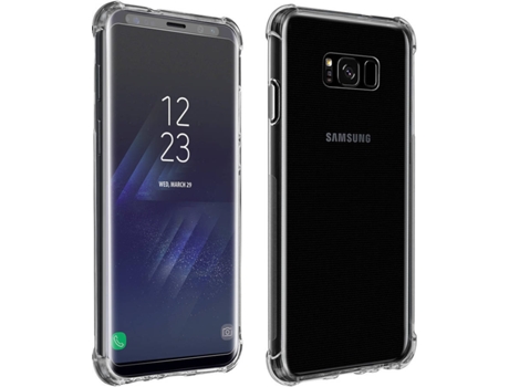 Carcasa y Protector de Cristal Templado Samsung Galaxy S8 Plus AVIZAR PACK-PREMS-G955 Negro