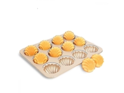 Moldes para tartas de 12 cavidades antiadherentes Madeleine Chaberlu