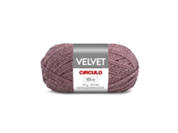 Hilo de crochet Velvet Circle de 100 g, color clavel 7655