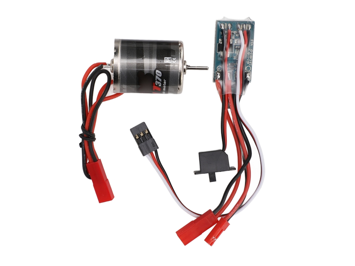 Combo Motor Esc De Escova 31t E 30a Com Plug Jst Para Carros Rc 1/16 1/18 De Aço Inoxidável De Baixo Ruído