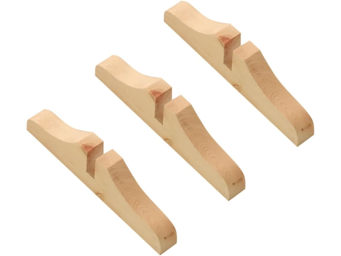 Soporte Plegable De Madera Natural De 3 Piezas Para Biombo, Con Patas Resistentes Al Desgaste.