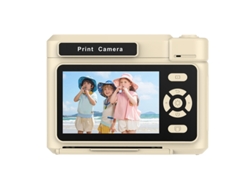 Cámara instantánea Chrui D15 con pantalla IPS de 2,4 pulgadas y compatible con impresión monocromática (amarilla)
