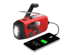 Rádio Portable Solar Hand Crank Am/Fm/Wb Emergency Emergency Power Supply/Bank 