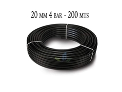 Tuberia Polietileno Agricola 20 Mm 4 Bar 200M Negro SUINGA