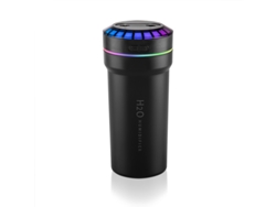Humidificador de aire de 300 ml con doble pulverización. Mdug (negro, USB tipo C)