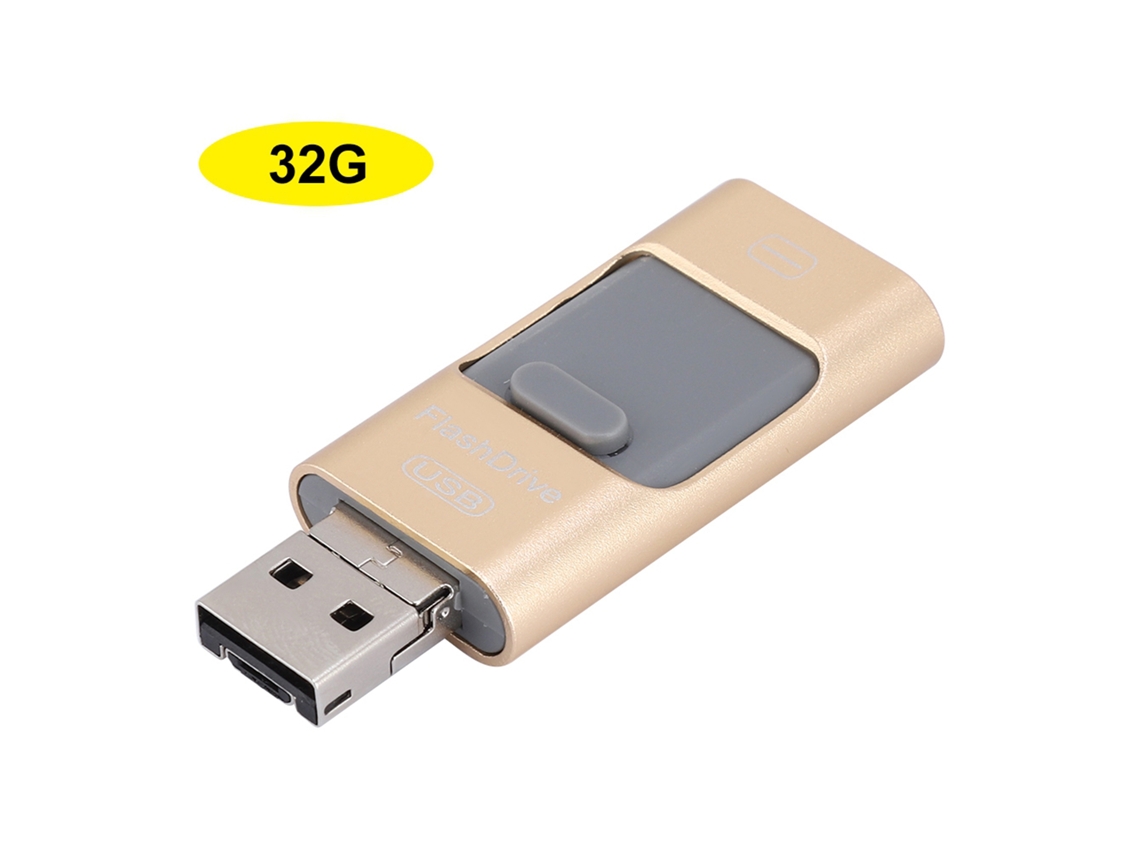 Unidad Flash Usb Portátil De 32g De Tres En Uno Para Interfaz Apple