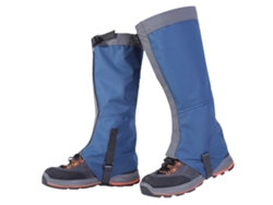 1 par de polainas de senderismo transpirables e impermeables para botas de nieve de alta cobertura para montañismo al aire libre.